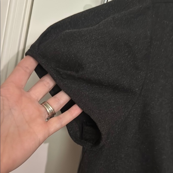 Maggy London charcoal grey Pleated Sheath Mini Dress - Picture 6 of 12